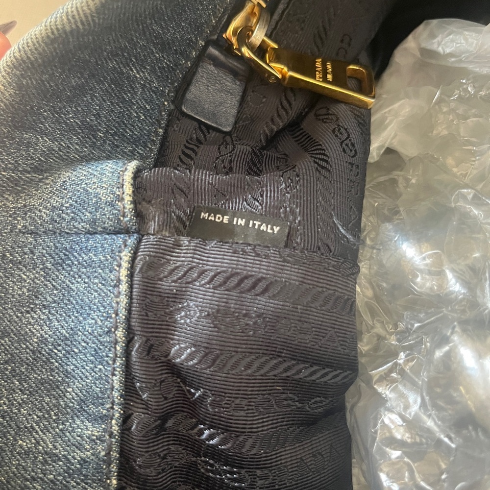 Prada Denim Shopping Tote (Large) - Picture 4 of 16